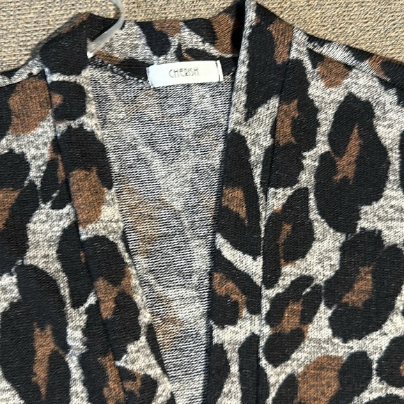 Cherish Leopard Long Cardigan Size L - Picture 3 of 8